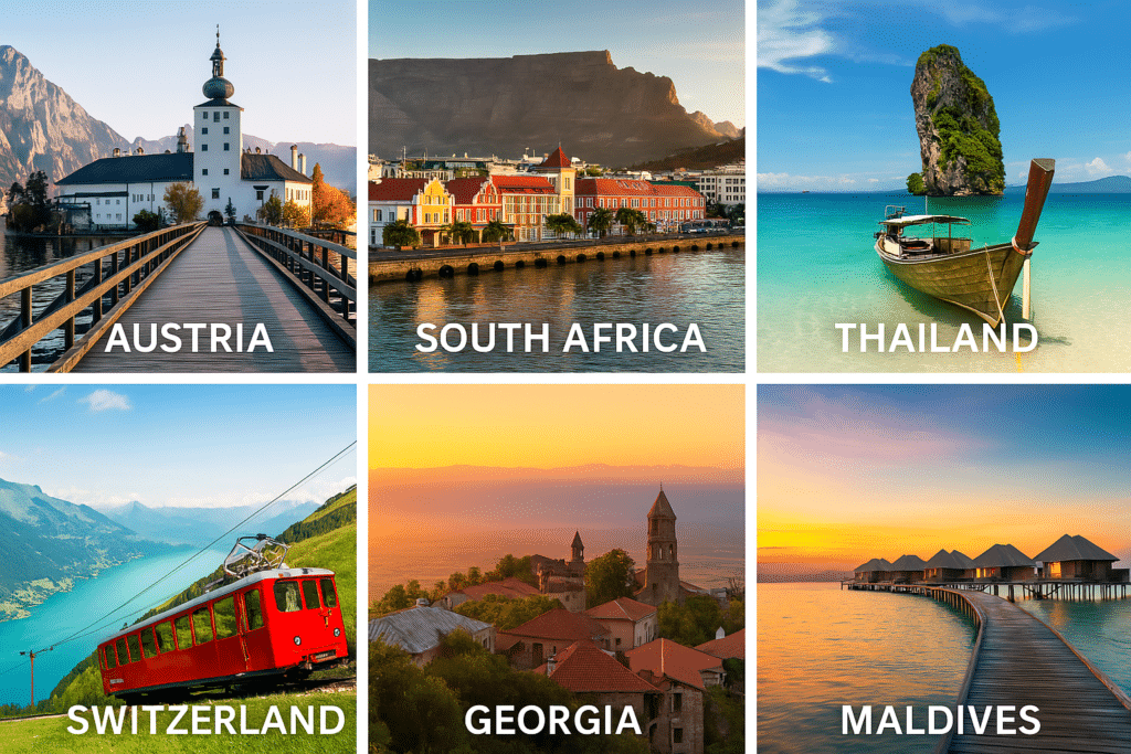 وجهات عالمية لشهر العسل