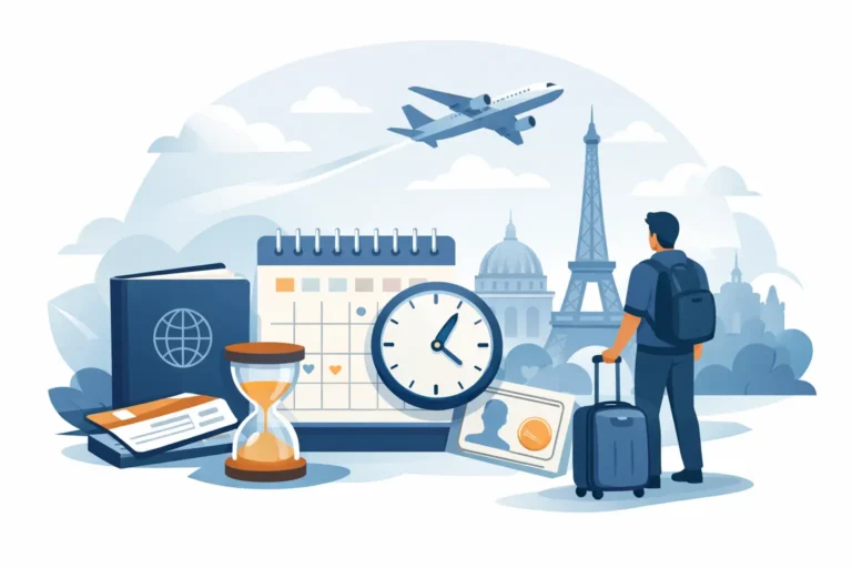 كم مدة استخراج تأشيرة شنغن فعليًا؟