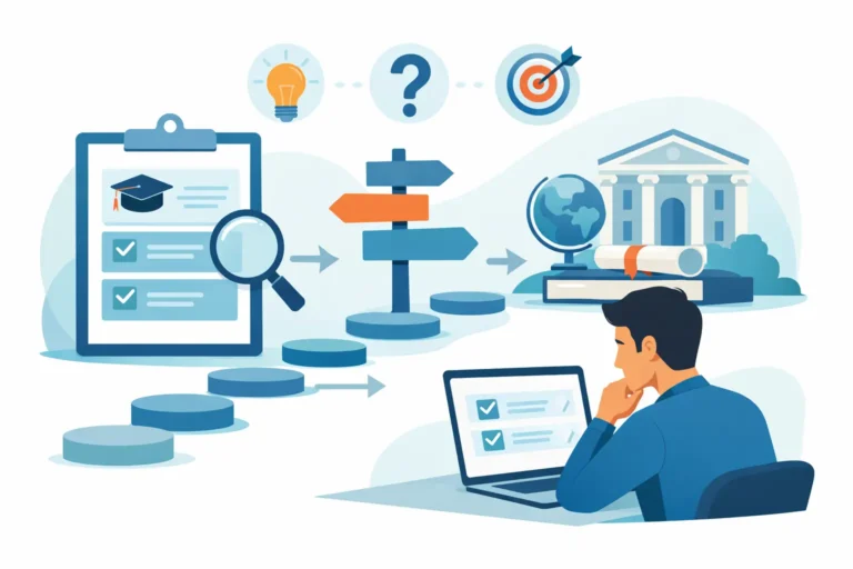 كيفية اختيار برنامج دراسة مناسب خطوة بخطوة